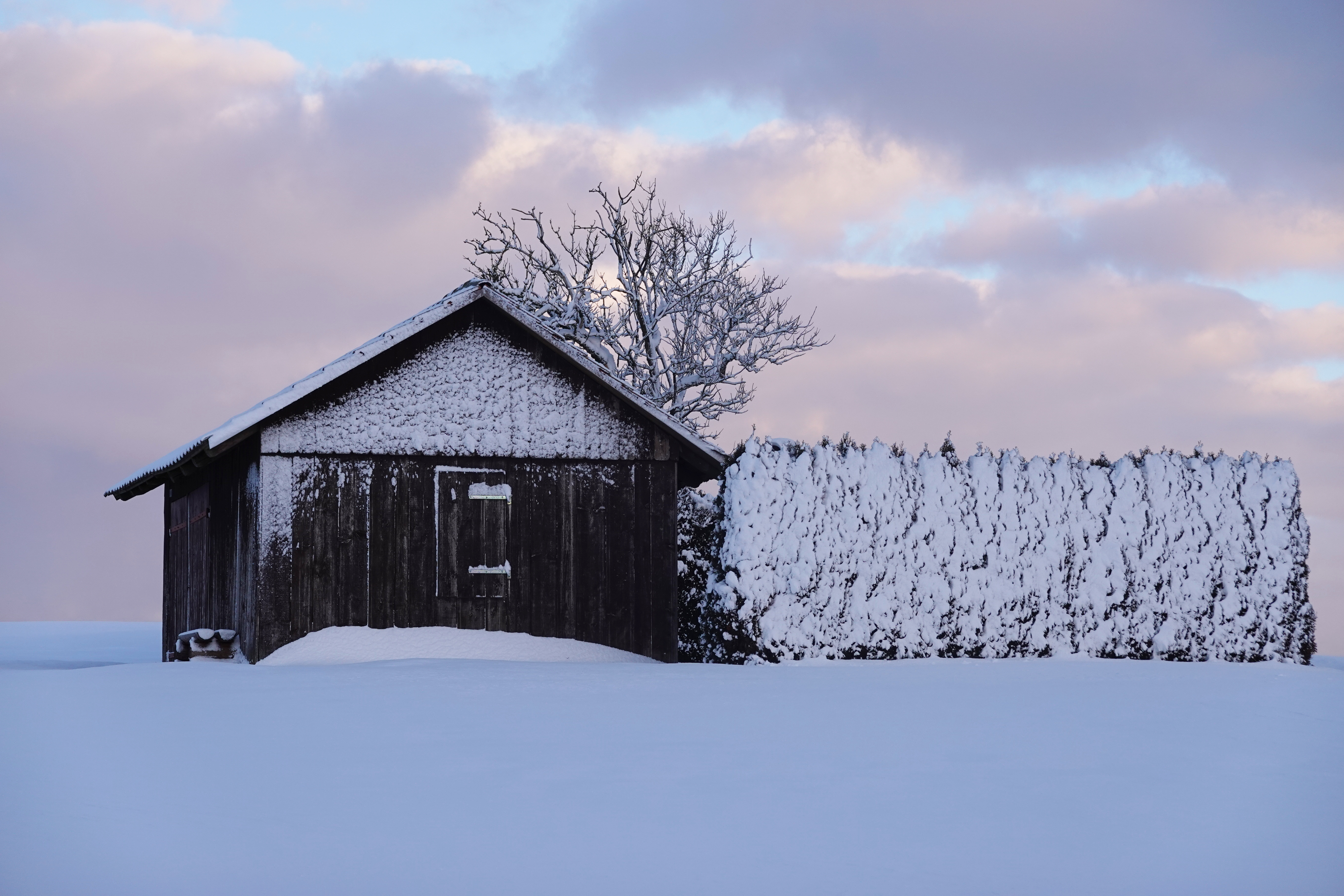 10 Tage nach dem Schneefall